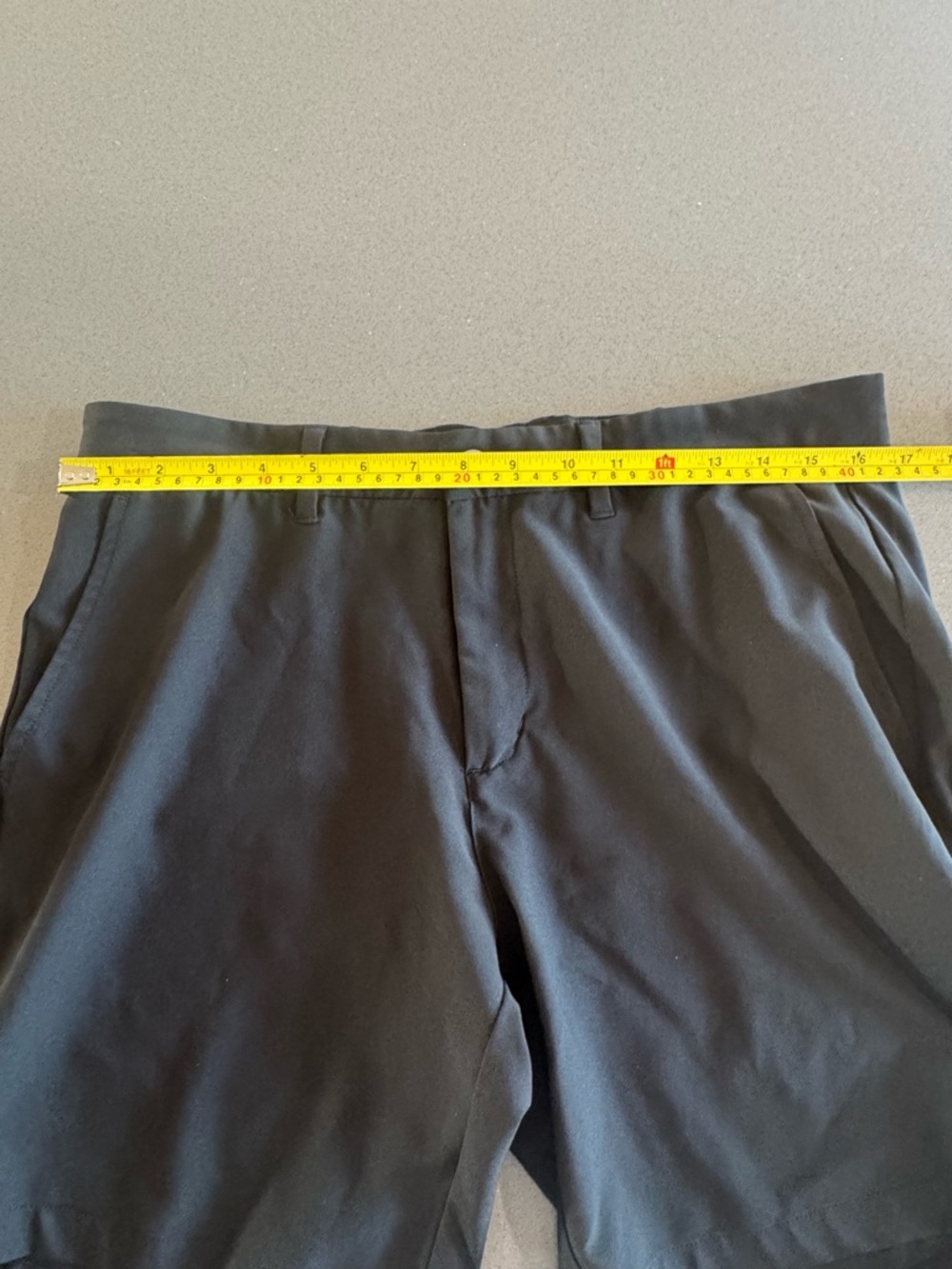 Primo Golf Men's Black Performance Chino Shorts/Golf - Size Medium - Picture 5 of 6